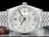 Rolex Datejust 36 Argento Jubilee Silver Lining Diamonds Dial   Watch  16234